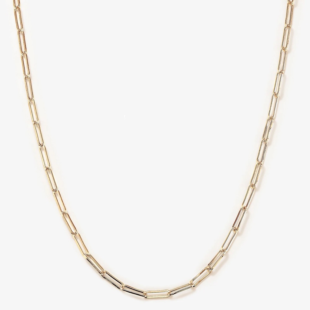 Melinda Maria Gold Paperclip Chain Necklace